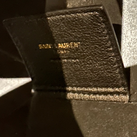 ❌ SOLD ❌ YSL Tote - Black Saint Laurent Leather Tote Bag - Picture 7 of 10